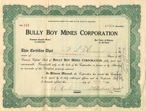 Bully Boy Mines Corporation